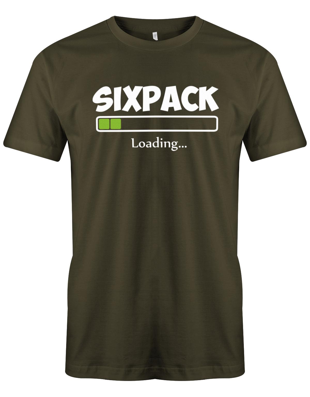 Sixpack-loading-Herren-Shirt-Army