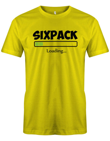 Sixpack-loading-Herren-Shirt-Gelb