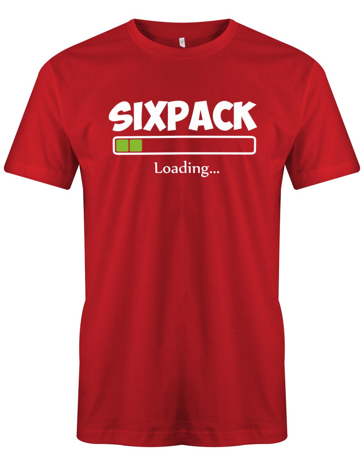 Sixpack-loading-Herren-Shirt-Rot