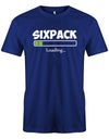 Sixpack-loading-Herren-Shirt-Royablau