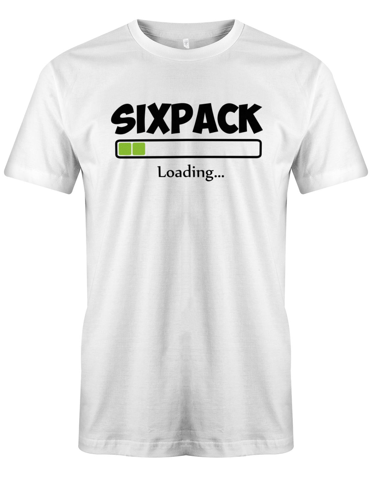 Sixpack-loading-Herren-Shirt-Weiss