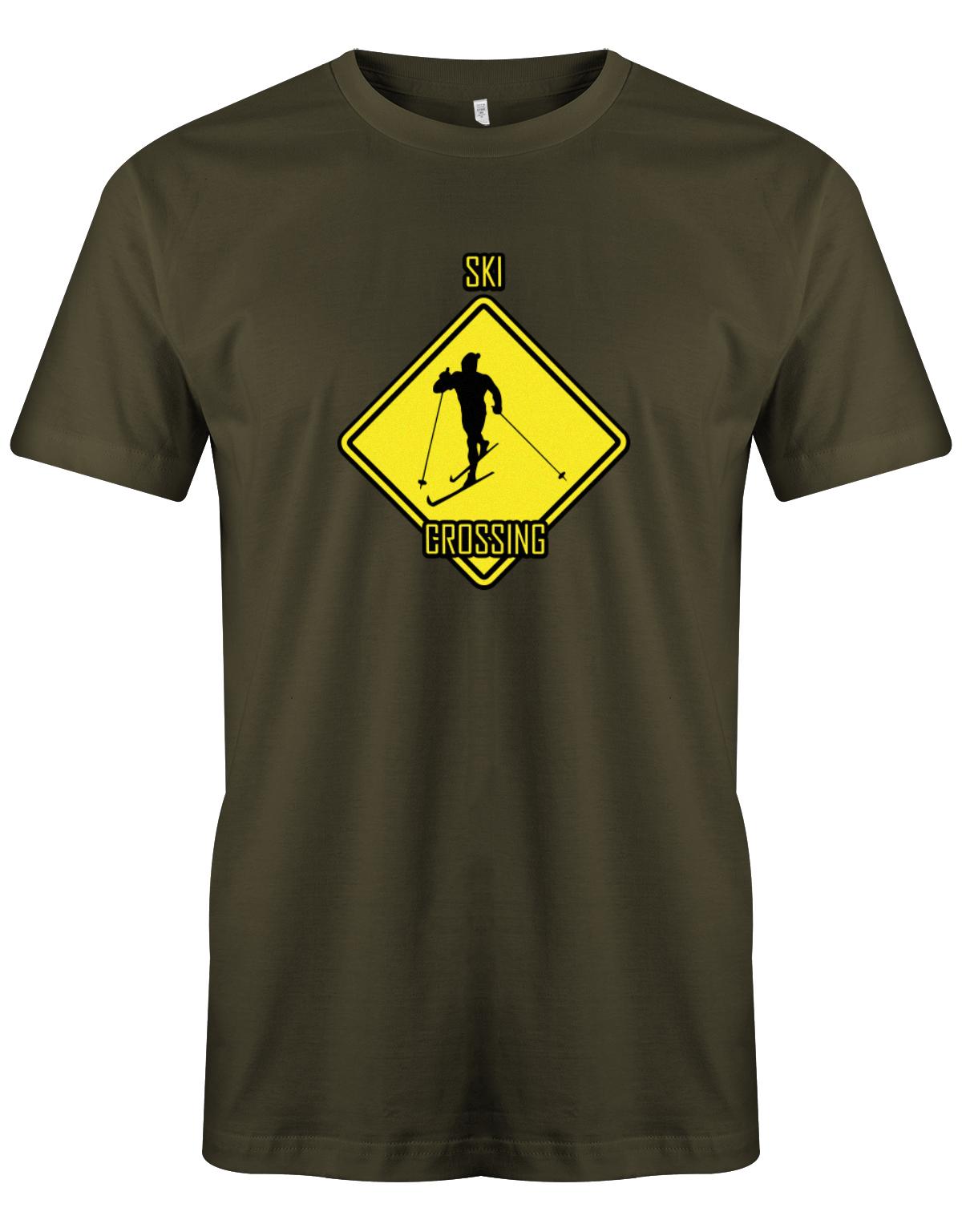 Ski-Crossing-Skier-shirt-herren-Army