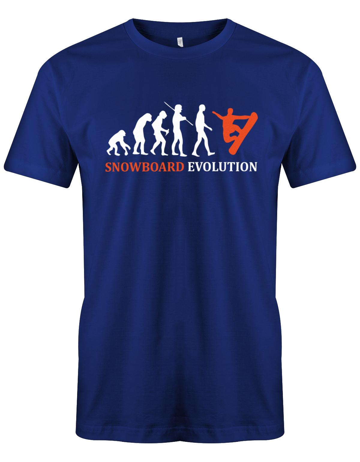 Snowboard-Evolution-Herren-Shirt-Apres-Ski-Royalblau