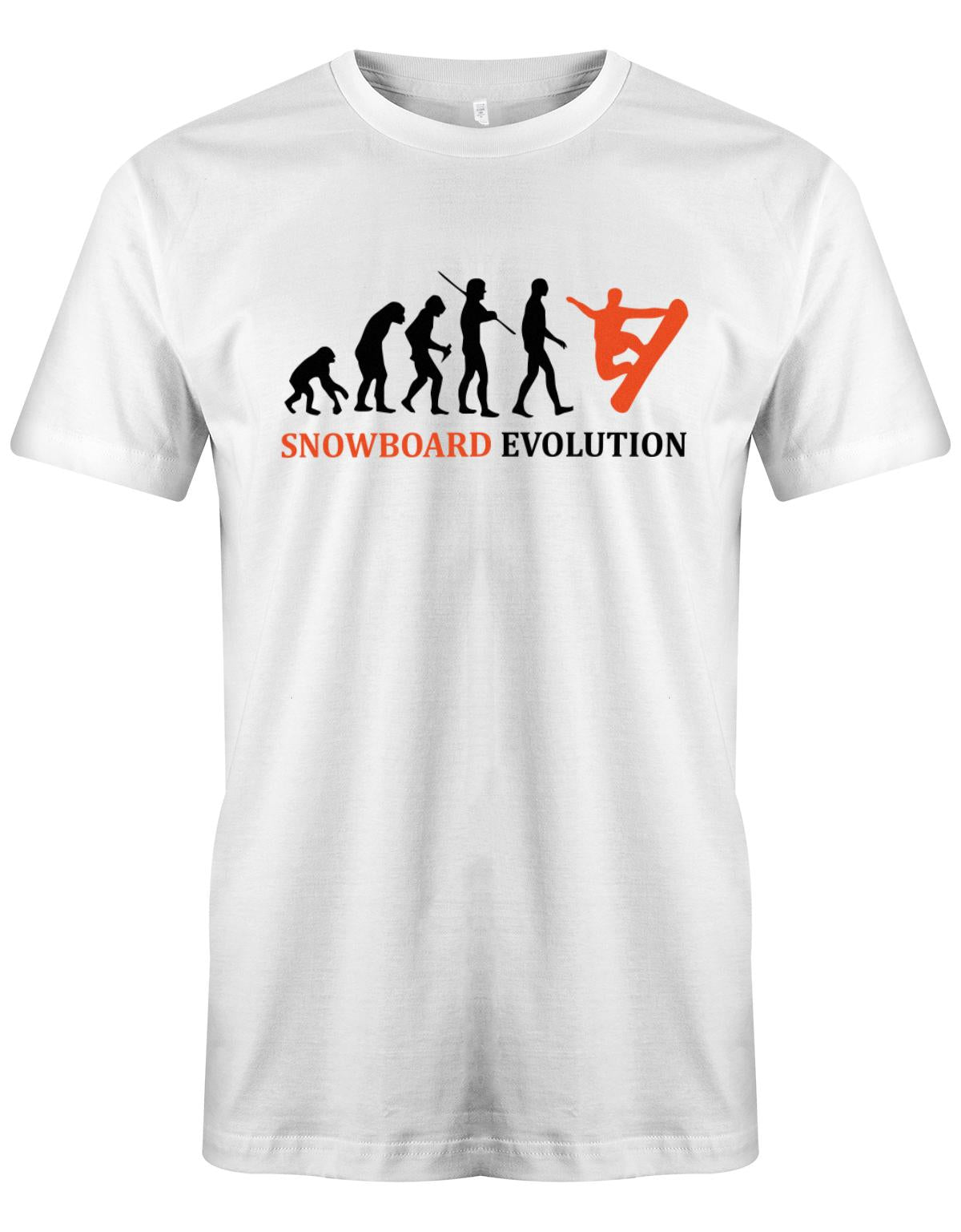 Snowboard-Evolution-Herren-Shirt-Apres-Ski-Weiss