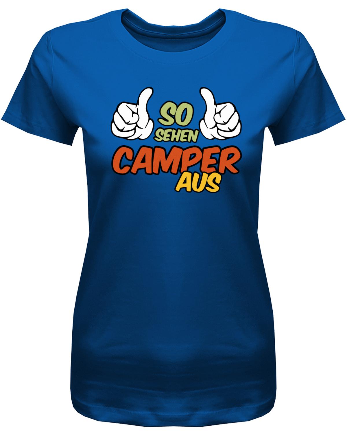 So-sehen-Camper-aus-Damen-Camping-Shirt-royalblaupdX7hwknHTpJ6