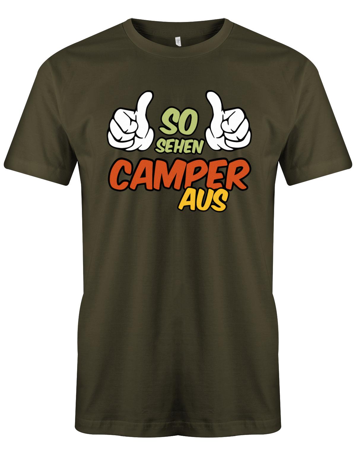 So-sehen-Camper-aus-Herren-Camping-Shirt-Army