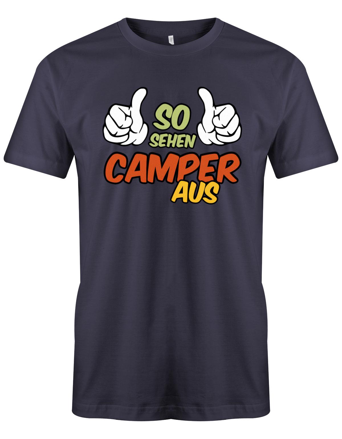 So-sehen-Camper-aus-Herren-Camping-Shirt-Navy