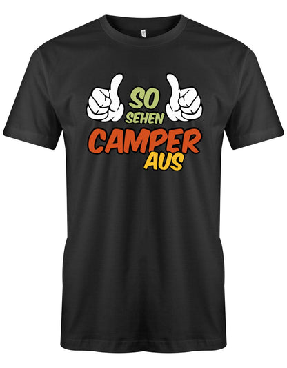 So-sehen-Camper-aus-Herren-Camping-Shirt-Schwarz