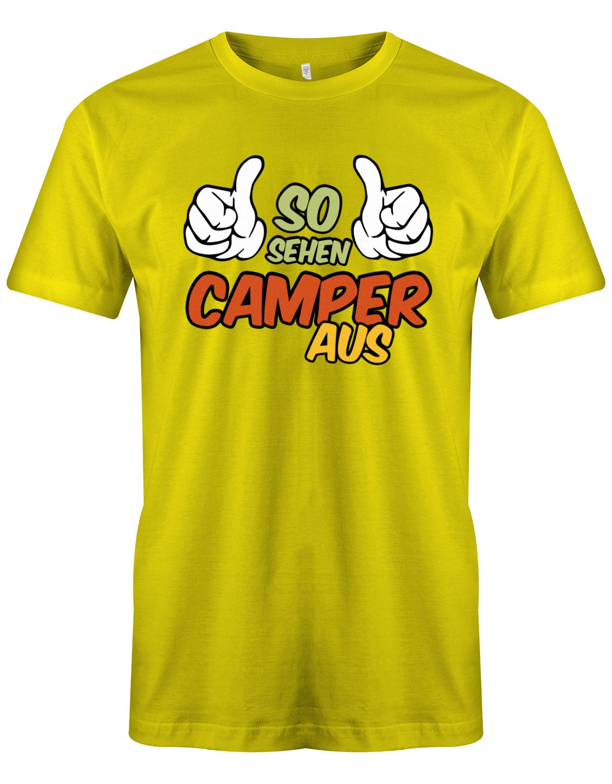 So-sehen-Camper-aus-Herren-Camping-Shirt-gelb