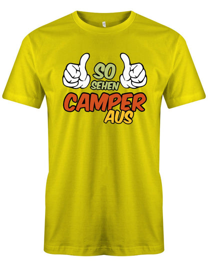 So-sehen-Camper-aus-Herren-Camping-Shirt-gelb