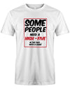 Some-People-need-a-High-Five-In-the-Face-with-a-Chair-Herren-Shirt-Weiss