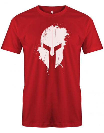 Sparta-Helm-Herren-Shirt-Rot