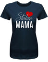 Stolze-Mama-Herz-Damen-Shirt-Navy