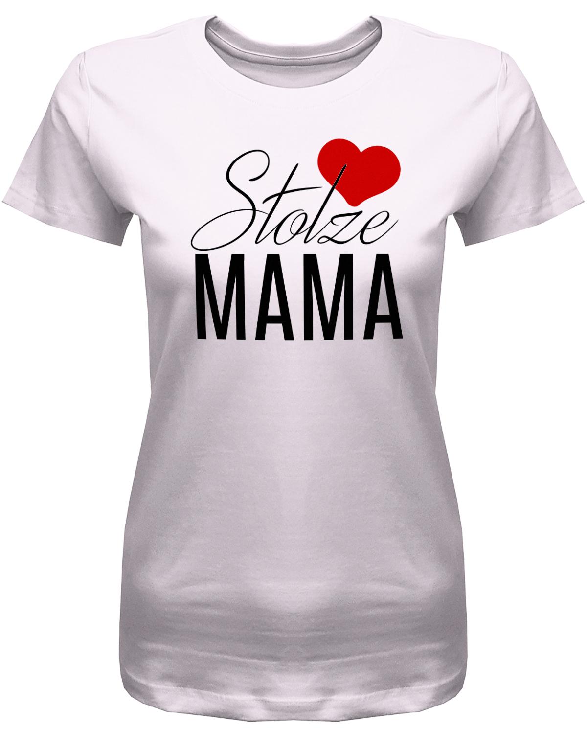 Stolze-Mama-Herz-Damen-Shirt-Rosa