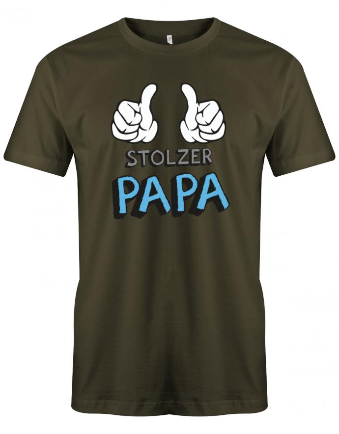 Stolzer-Papa-Herren-Shirt-Army