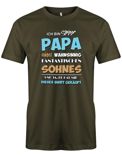 Stolzer-papa-von-1-Sohn-Papa-Shirt-Army