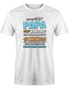 Stolzer-papa-von-1-Sohn-Papa-Shirt-Weiss