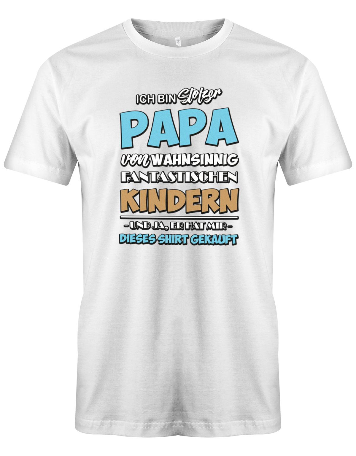 Stolzer-papa-von-Kindern-Papa-Shirt-Weiss