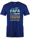 Stolzer-papa-von-einer-Tochter-Papa-Shirt-Royalblau