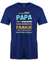 Stolzer-papa-von-einer-familie-Papa-Shirt-Royalblau