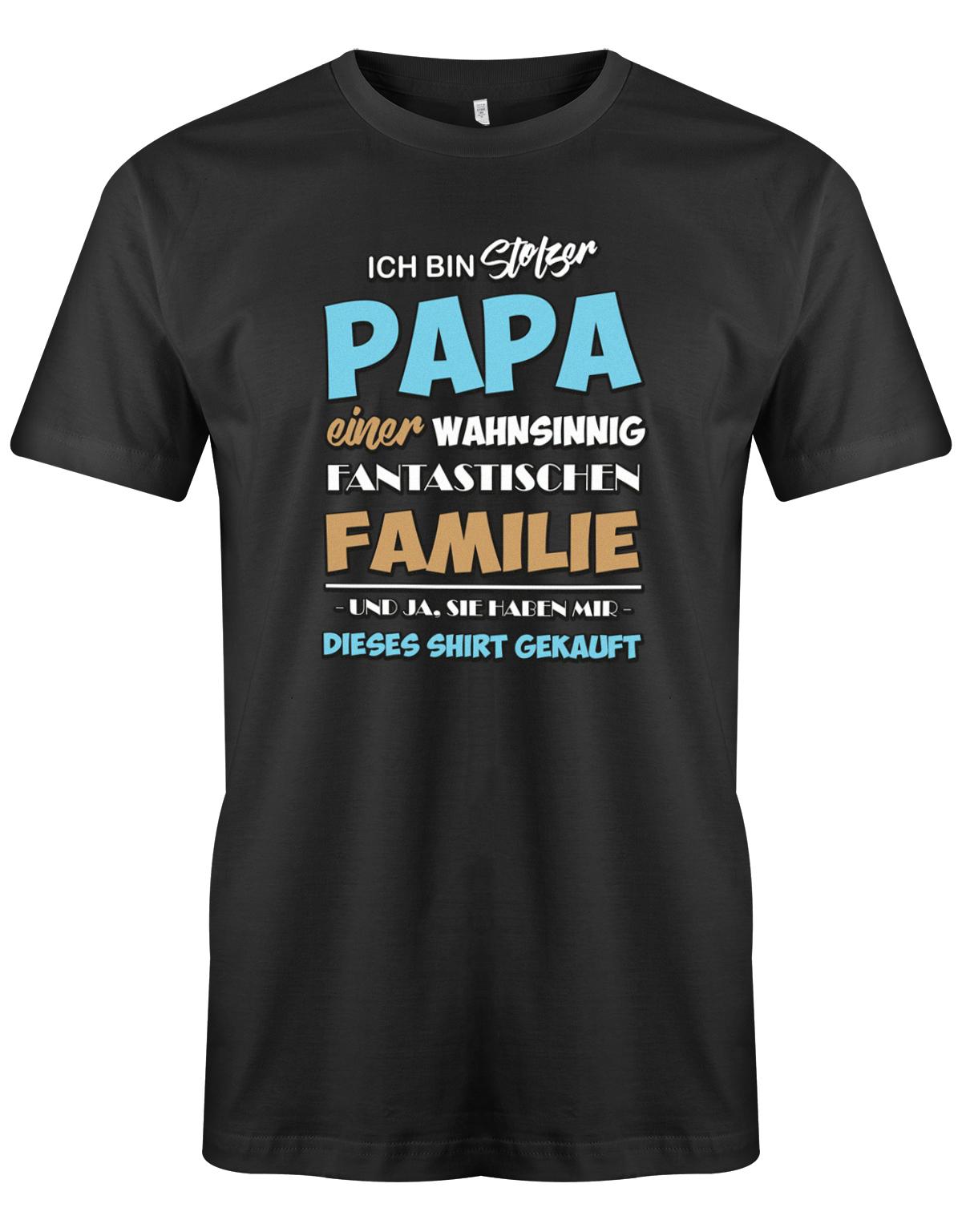 Stolzer-papa-von-einer-familie-Papa-Shirt-Schwarz
