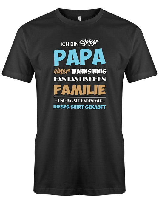 Stolzer-papa-von-einer-familie-Papa-Shirt-Schwarz