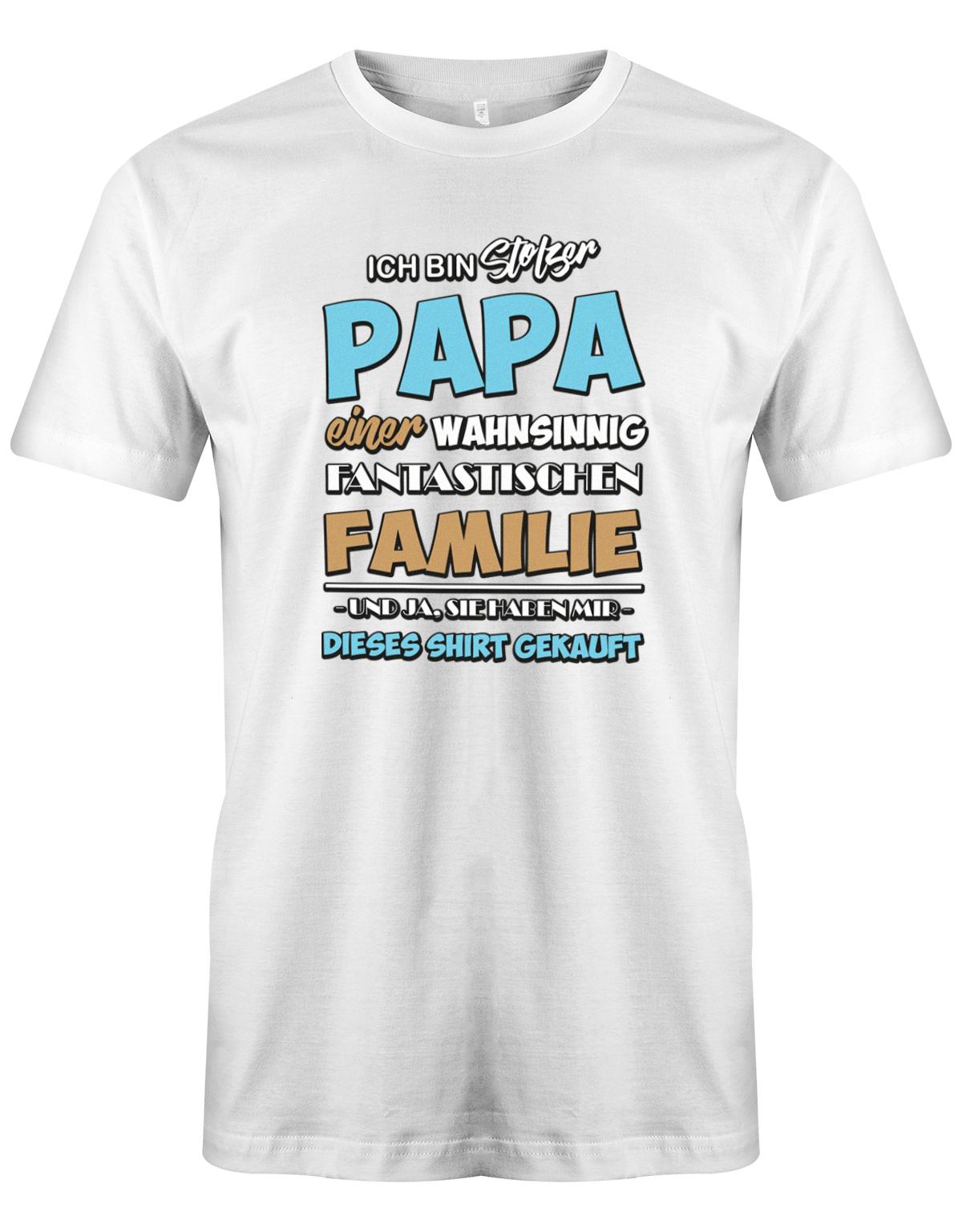 Stolzer-papa-von-einer-familie-Papa-Shirt-Weiss