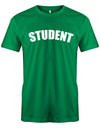 Student-Schrift-Herren-Shirt-Gruen