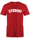 Student-Schrift-Herren-Shirt-Rot