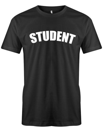 Student-Schrift-Herren-Shirt-Schwarz