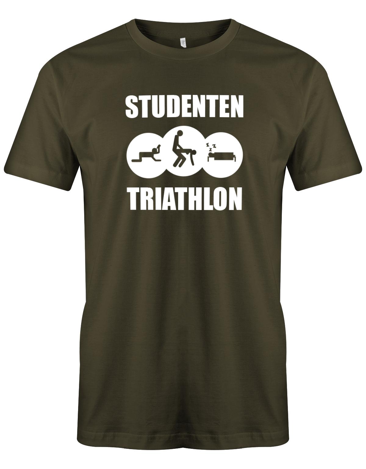 Studenten-Triahtlon-Herren-Shirt-Army