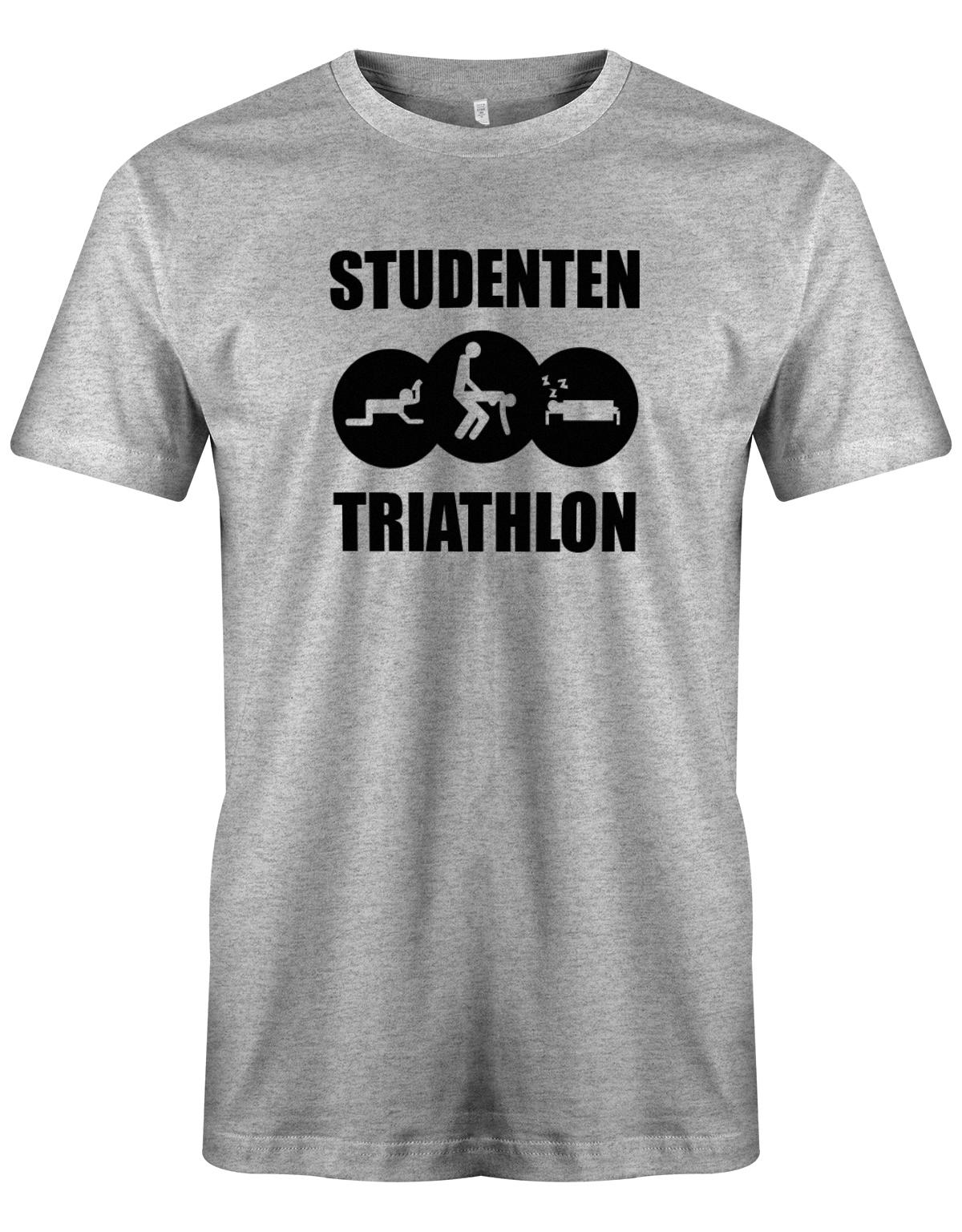 Studenten-Triahtlon-Herren-Shirt-Grau