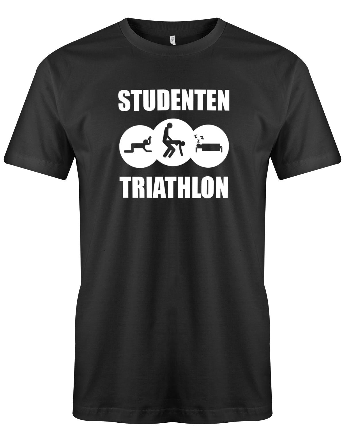 Studenten-Triahtlon-Herren-Shirt-SChwarz