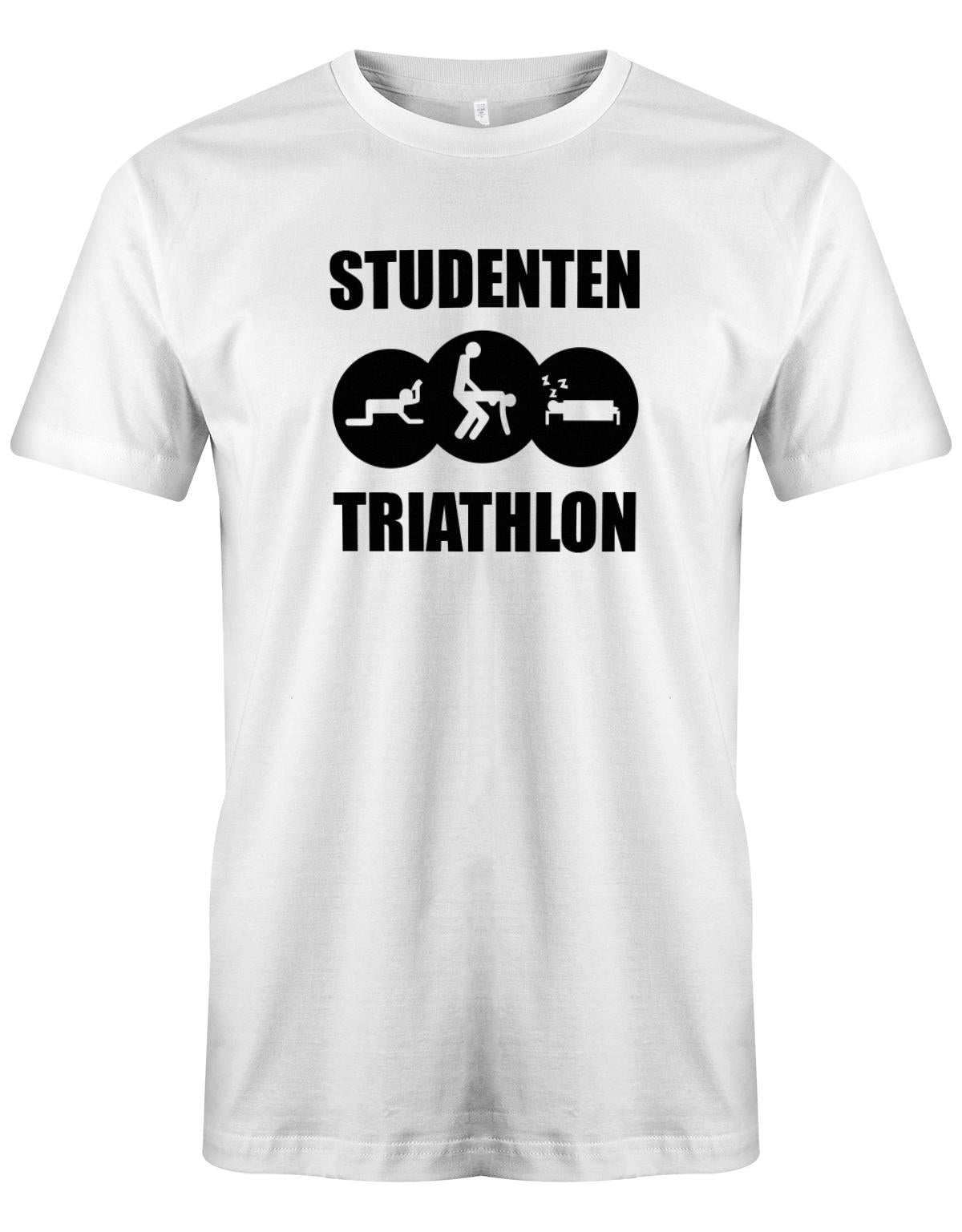 Studenten-Triahtlon-Herren-Shirt-Weiss