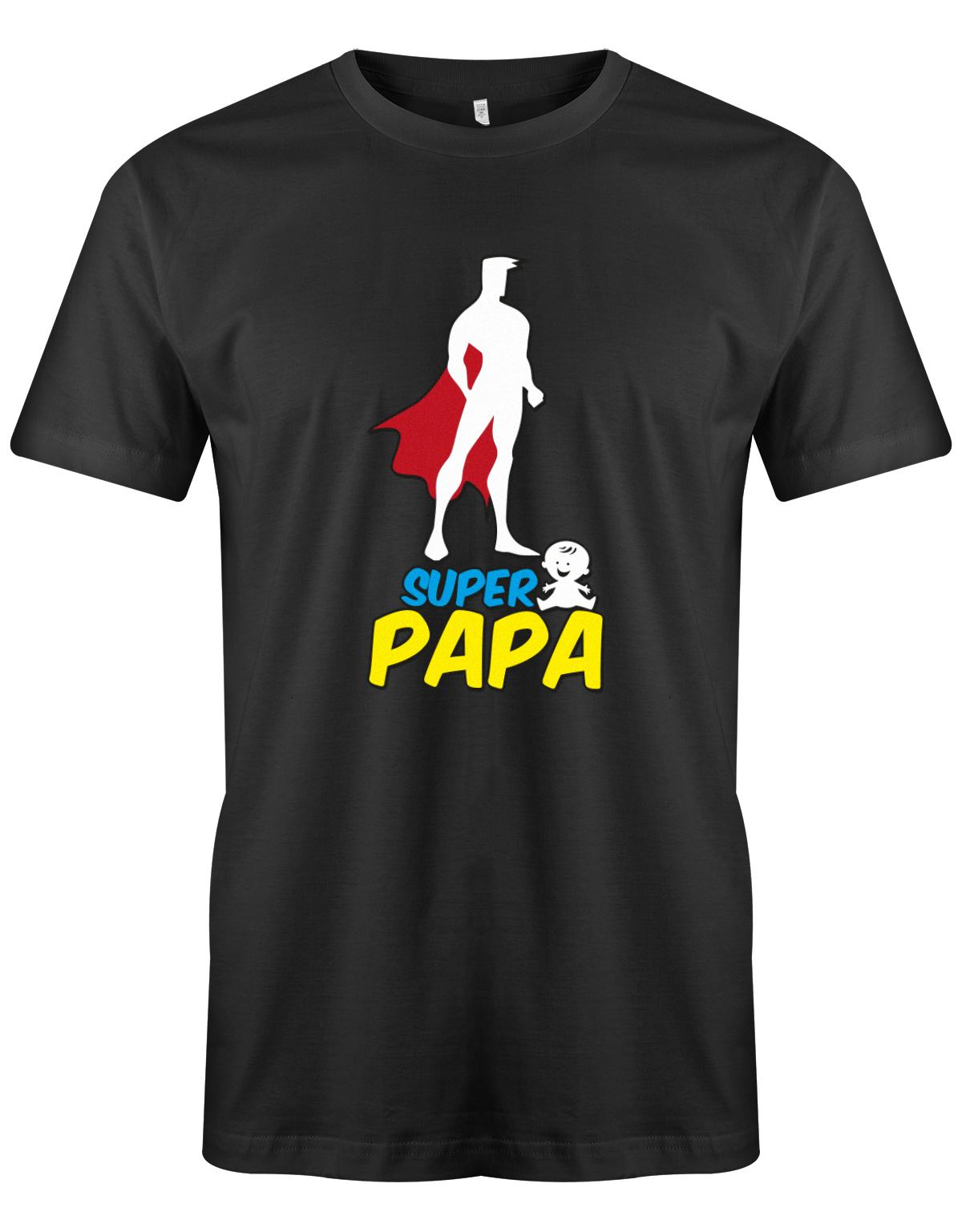 Super-Papa-Herren-Shirt-Schwarz