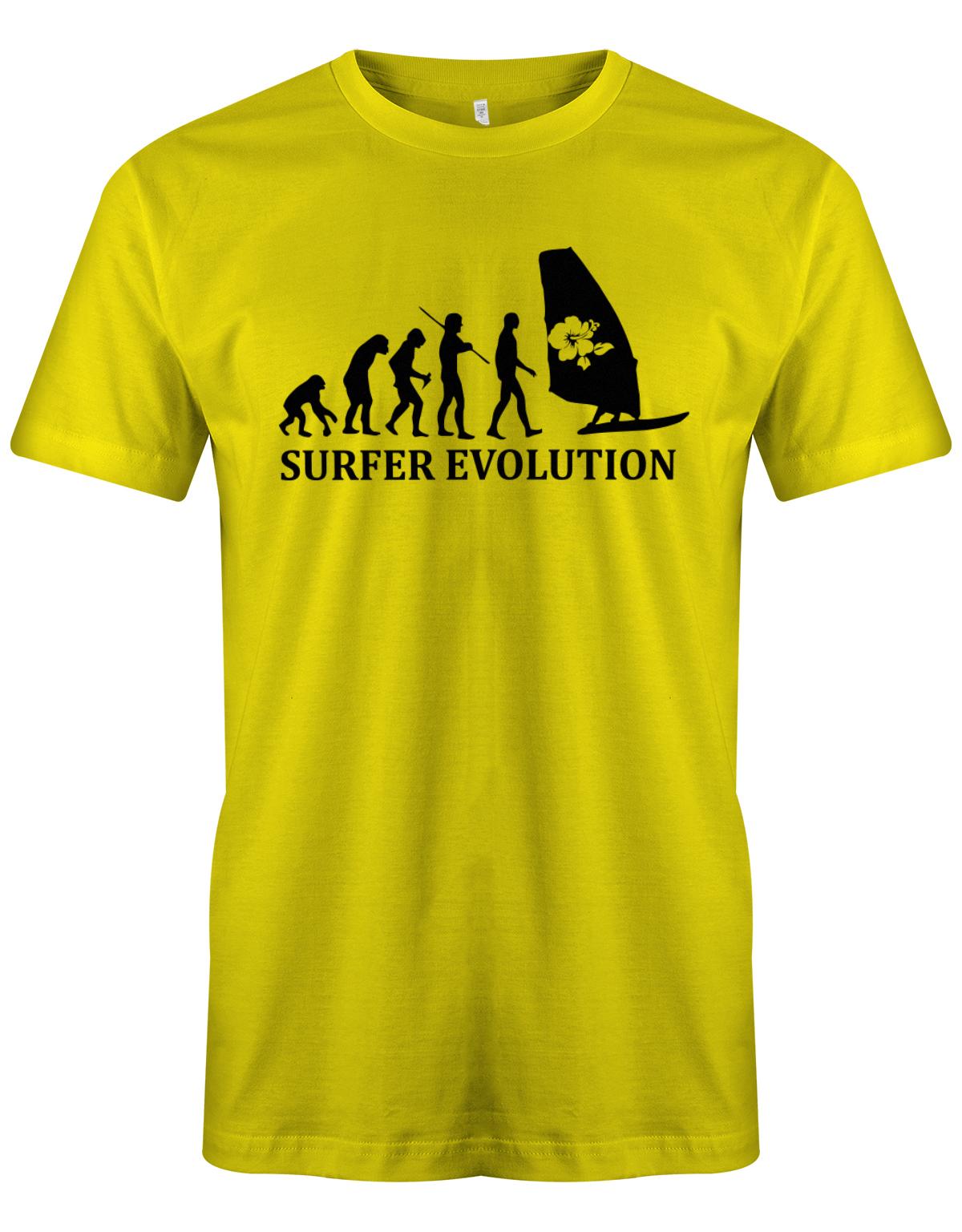Surfer-Evolution-Surf-Herren-Shirt-Gelb