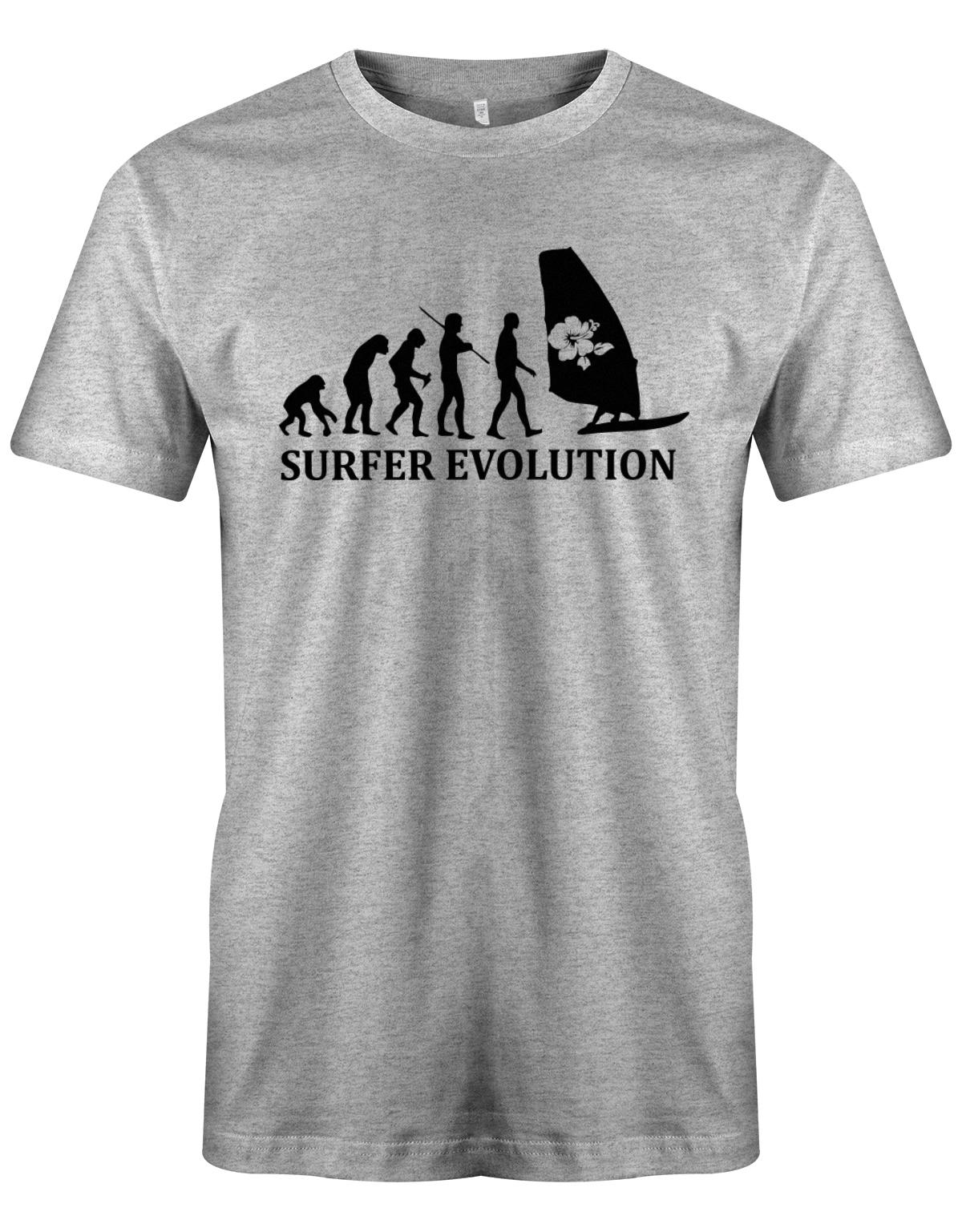 Surfer-Evolution-Surf-Herren-Shirt-Grau