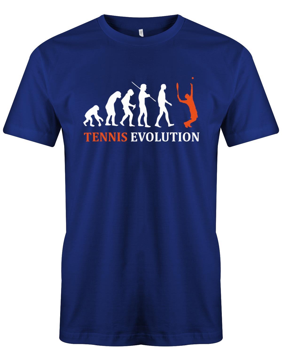 Tennis-EvolutioN-Shirt-Herren-Royalblau