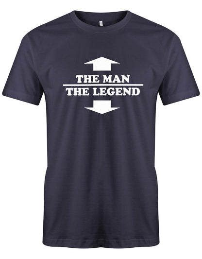 The-Man-the-legend-hereren-Shirt-Navy