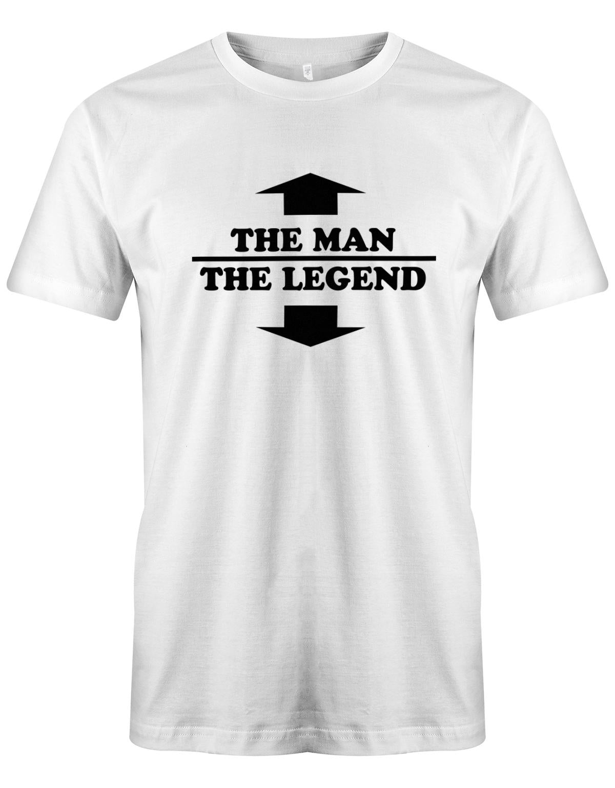 The-Man-the-legend-hereren-Shirt-Weiss