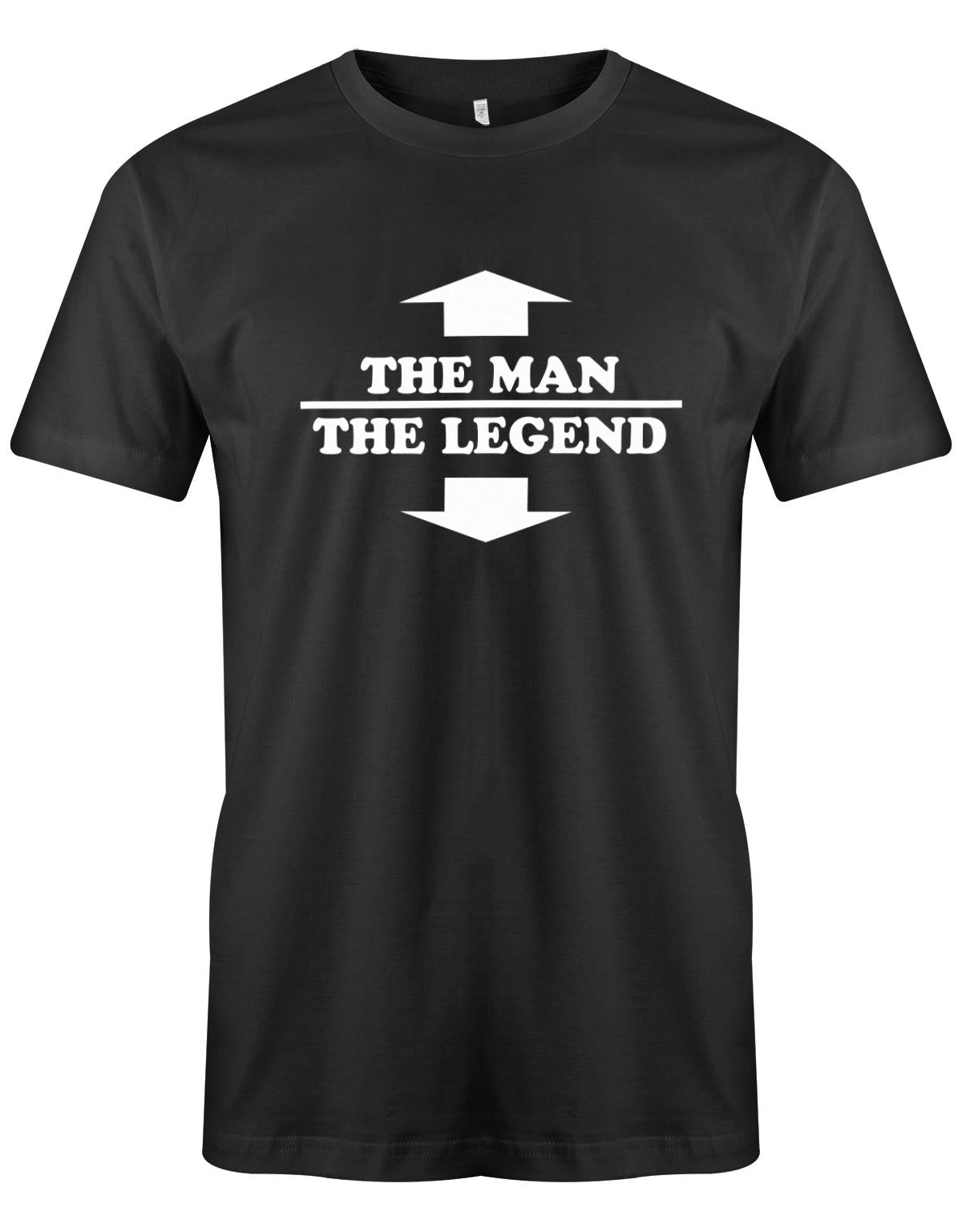 The-Man-the-legend-hereren-Shirt-schwarz
