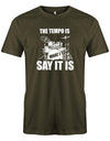 The-Tempo-is-what-i-say-it-is-SChlagzeuger-Drummer-Shirt-Army