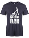 The-Walking-Dad-Herren-Papa-T-Shirt-Navy