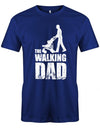 The-Walking-Dad-Herren-Papa-T-Shirt-Royalblau