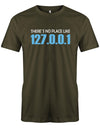 Theres-no-palce-like-127001-Herren-Shirt-Army
