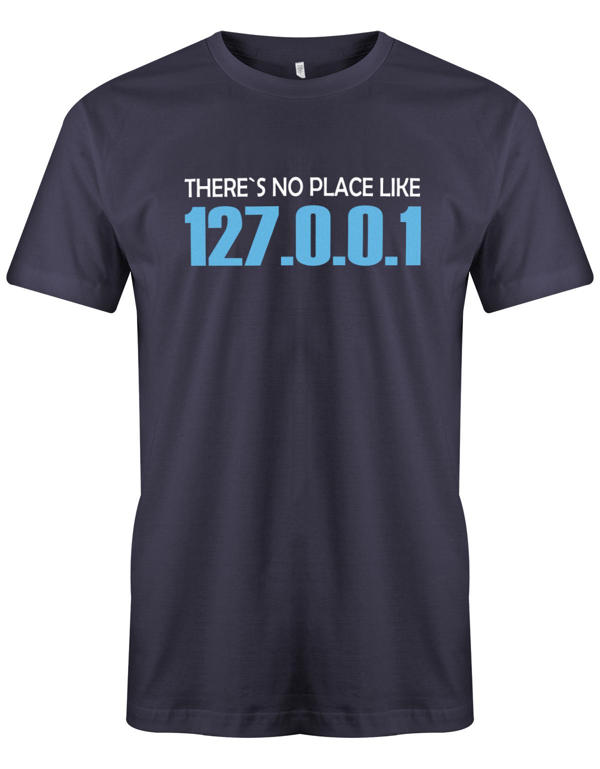 Theres-no-palce-like-127001-Herren-Shirt-Navy