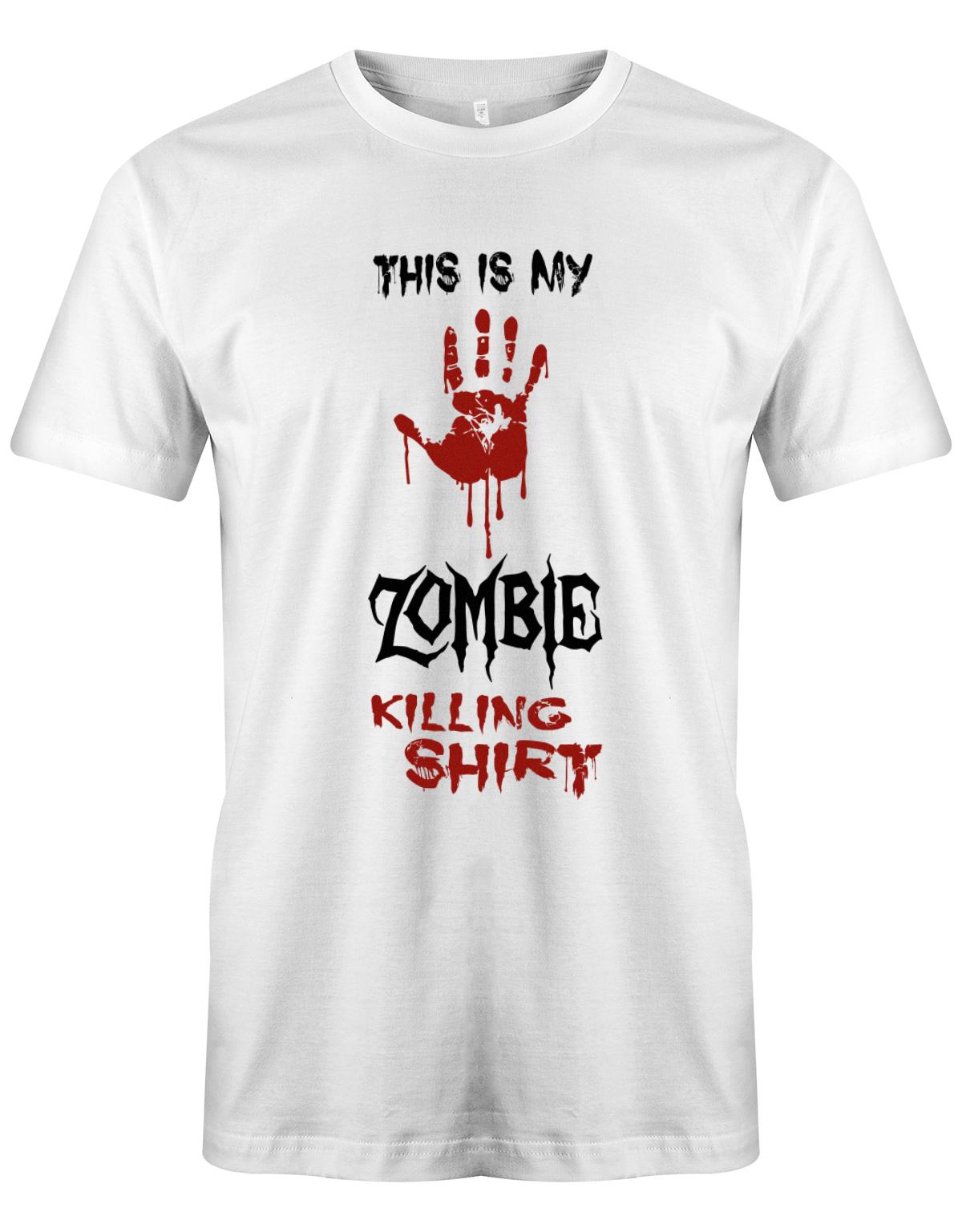 This-is-my-Zombie-Killing-Shirt-Herren-Halloween-Shirt-Weiss