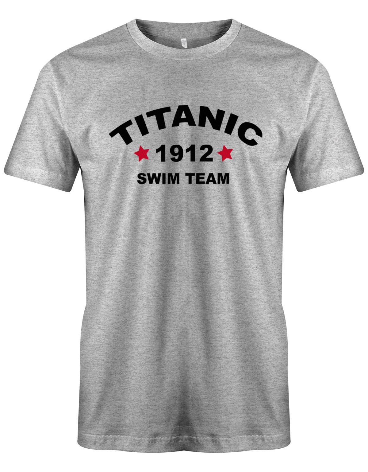 Titanic-1912-Swim-Team-Herren-Shirt-Grau