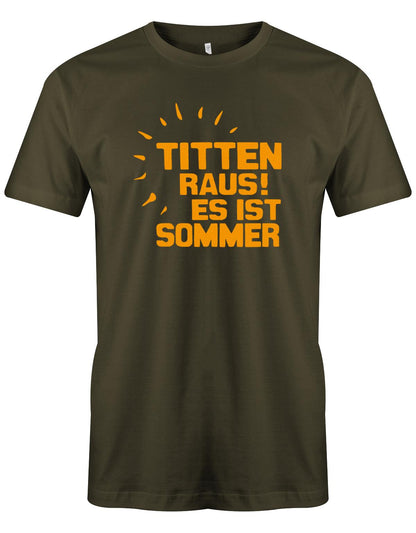 Titten-raus-es-ist-Sommer-herren-Shirt-Army