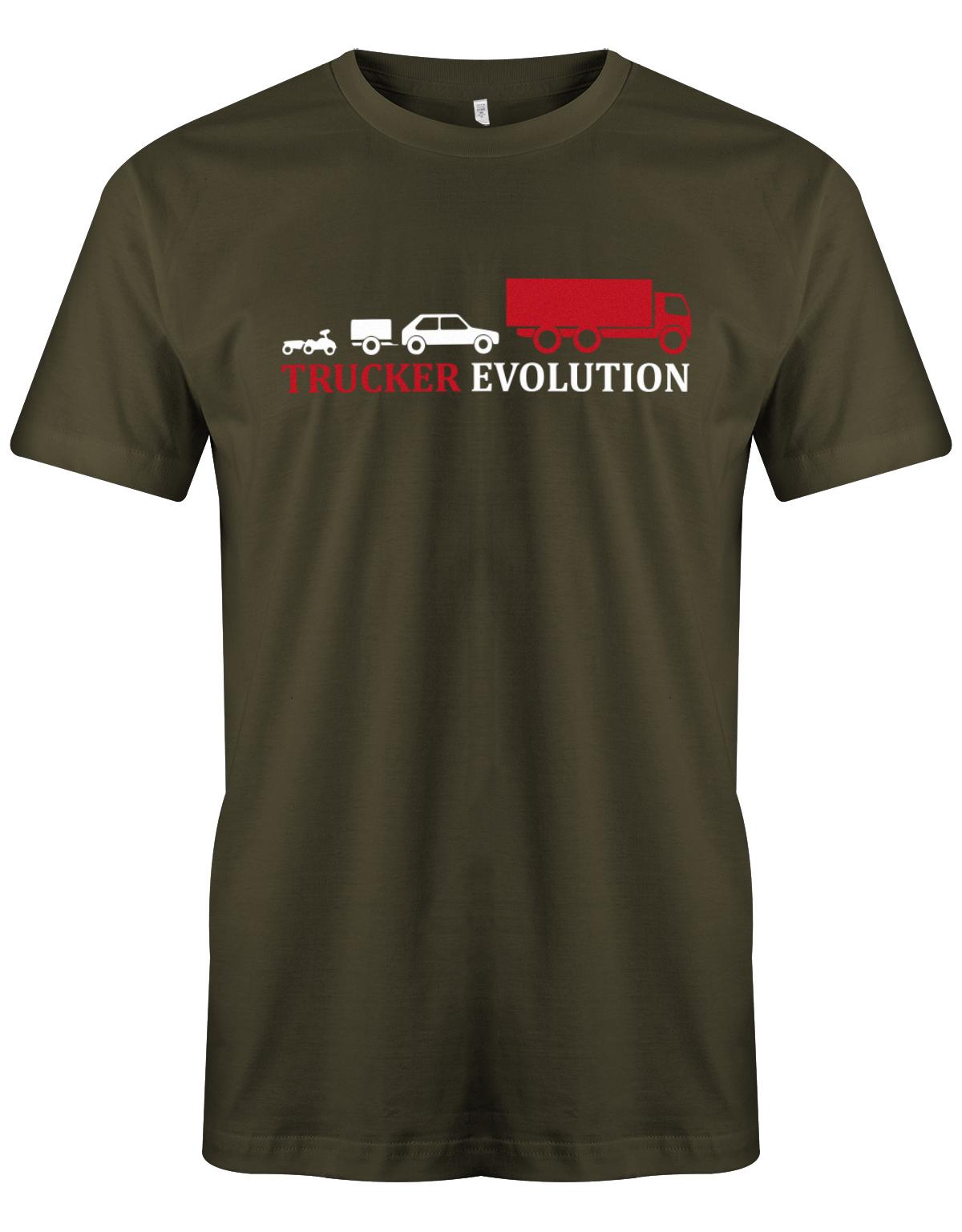 Lkw-Fahrer Shirt - Trucker Evolution Army